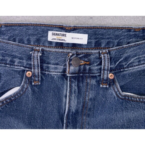 Levi Strauss Signature Gold Western Fit Jeans Men’s SZ Label 36X34 Meas 35x32.5 - Picture 6 of 9